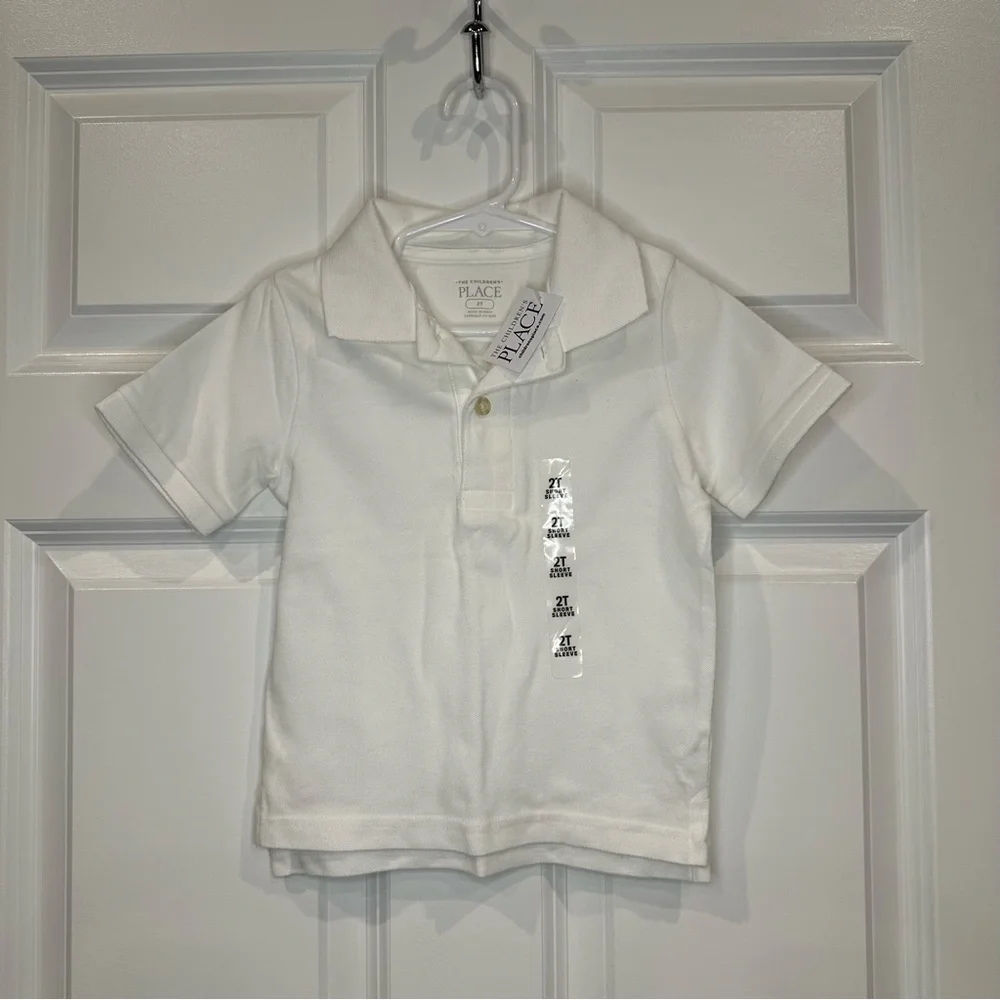 The Children’s Place White Polo‎ Size 2T NWT